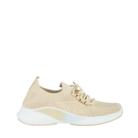 Дамски спортни обувки  бежови  от текстилен материал  Matrona