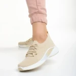 Дамски спортни обувки  бежови  от текстилен материал  Matrona