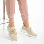 Дамски спортни обувки  бежови  от текстилен материал  Matrona
