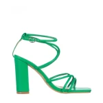 Дамски сандали  зелени  от еко кожа Ariadne
