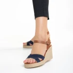 Дамски сандали  Girlhood сини  от естествена кожа  Ainara