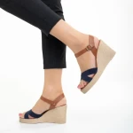 Дамски сандали  Girlhood сини  от естествена кожа  Ainara