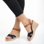 Дамски сандали  Girlhood сини  от естествена кожа  Ainara