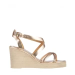 Дамски сандали  Girlhood златисти  от естествена кожа  Basira