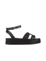 Дамски сандали  Girlhood черни  от естествена кожа  Caderina