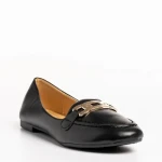 Дамски мокасини  черни  от еко кожа Aelia