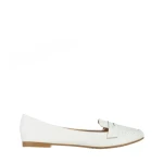Дамски мокасини  бели  от еко кожа Adelais