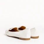 Дамски мокасини  бели  от еко кожа Adelais