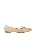 Дамски мокасини  бежови  от еко кожа Aelia