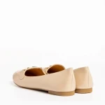 Дамски мокасини  бежови  от еко кожа Aelia