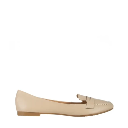 Дамски мокасини  бежови  от еко кожа Adelais