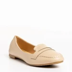 Дамски мокасини  бежови  от еко кожа Adelais