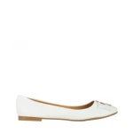 Дамски мокасини  бели  от еко кожа Aelita