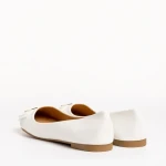 Дамски мокасини  бели  от еко кожа Aelita