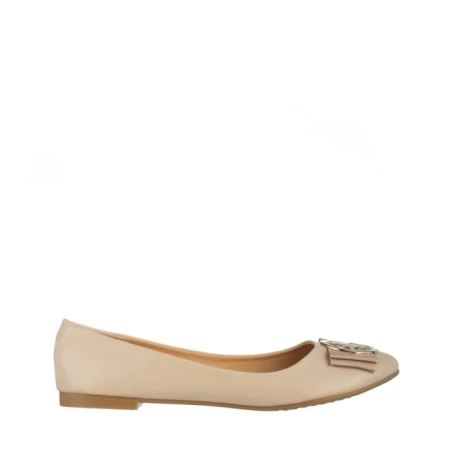 Дамски мокасини  бежови  от еко кожа Aelita