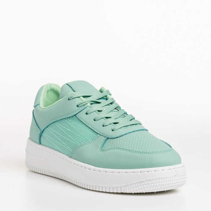 Дамски спортни обувки  светло сини  от еко кожа  Birita