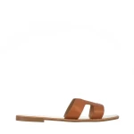 Дамски чехли  камел  от еко кожа  Aveza