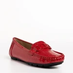 Дамски мокасини  червени  от еко кожа  Terrance