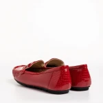 Дамски мокасини  червени  от еко кожа  Terrance