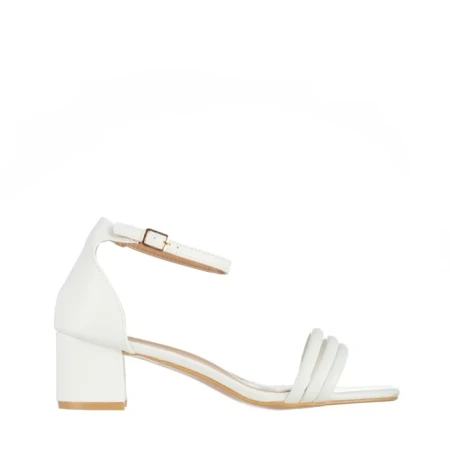 Дамски сандали бели  от еко кожа  Caprina