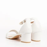 Дамски сандали бели  от еко кожа  Caprina