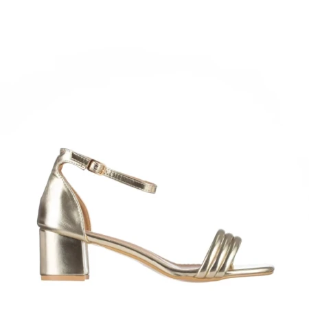 Дамски сандали златисти  от еко кожа  Caprina