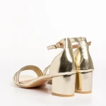 Дамски сандали златисти  от еко кожа  Caprina