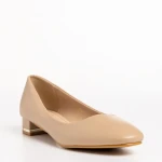 Дамски  обувки  бежови  от еко кожа  Bernarda