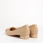 Дамски  обувки  бежови  от еко кожа  Bernarda