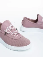 Всекидневни дамски обувки лилави от естествена кожа  Nilda