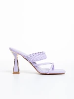 Дамски чехли  лилави от еко кожа  Jacobina