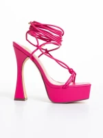 Дамски сандали  цикламени  от еко кожа  Kimbra