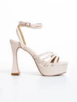 Дамски сандали  бежови от еко кожа  Kerime