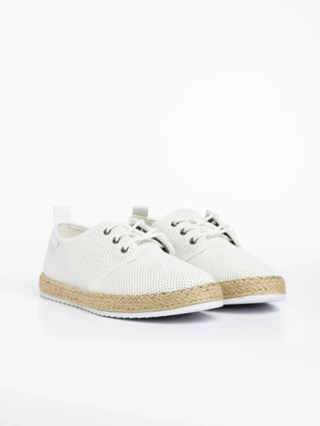 Мъжки спортни обувки  бели от еко кожа  Raiden