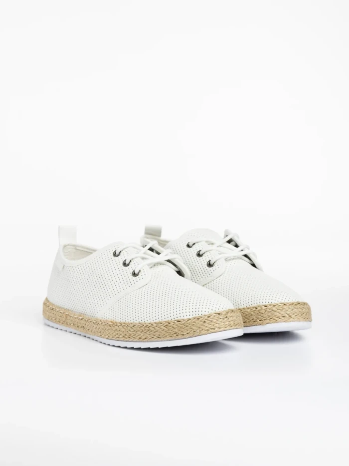 Мъжки спортни обувки  бели от еко кожа  Raiden