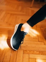 Дамски спортни обувки  тъмно сини  от текстилен материал  Davinia