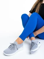 Дамски спортни обувки  сиви от текстилен материал  Davinia