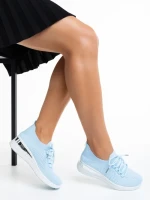 Дамски спортни обувки  сини  от текстилен материал  Davinia