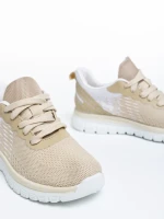 Дамски спортни обувки  бежови от текстилен материал  Judie