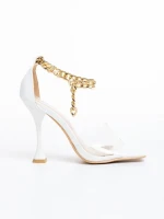 Дамски сандали  бели  от синтетичен материал  Alita