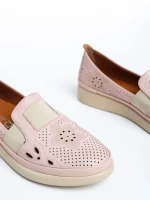 Дамски обувки  розови  от естествена кожа  Robertina