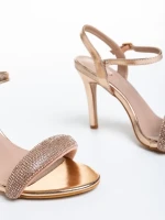 Дамски сандали  бронзови  от еко кожа  Ruzana