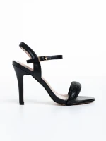 Дамски сандали  черни  от еко кожа  Ruzana