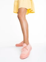 Дамски кецове  розови  от текстилен материал  Elexia