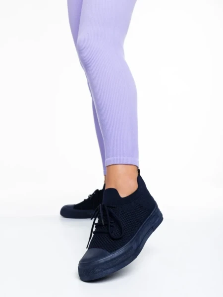 Дамски кецове тъмно сини от текстилен материал  Elexia