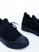 Дамски кецове тъмно сини от текстилен материал  Elexia