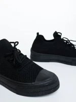 Дамски кецове  черни  от текстилен материал  Elexia