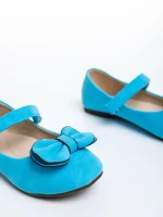 Детски балерини  сини  от еко кожа  Briani