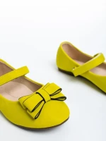 Детски балерини  зелени  от еко кожа  Estreya