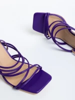 Дамски сандали  лилави  от еко кожа  Scottie